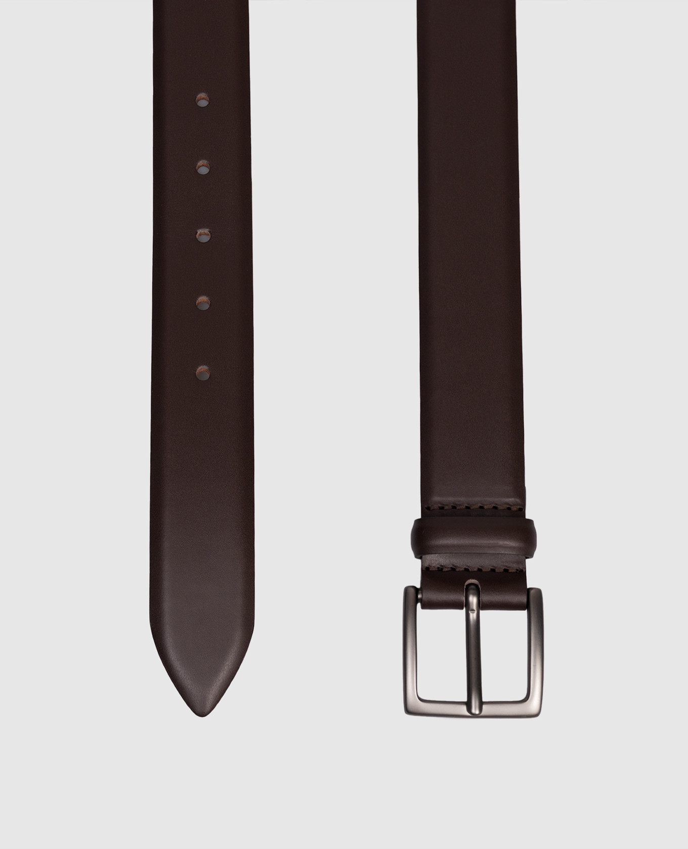 

Brown glossy leather belt Orciani