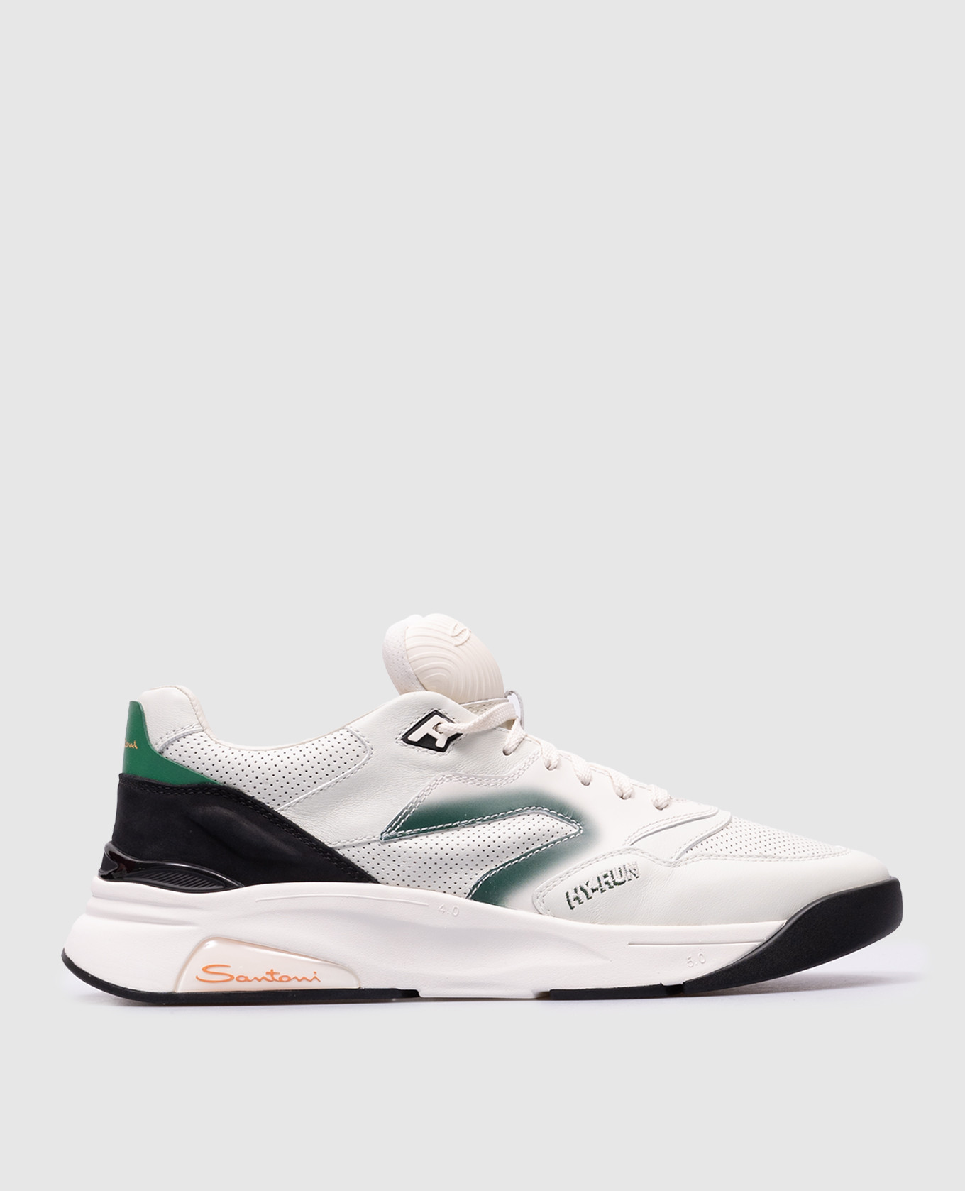 

White leather sneakers HY-RUN Santoni