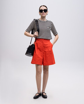 Max Mara Weekend ECUBA red shorts with linen ECUBA
