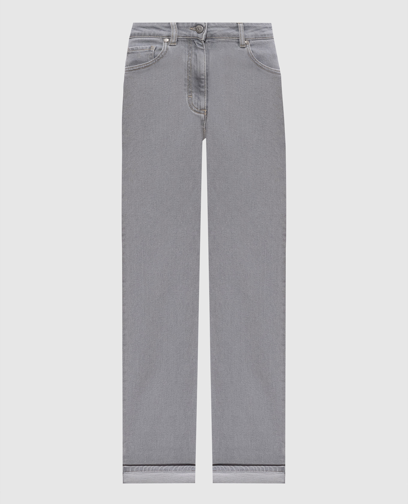 

Grey jeans with cuffs Peserico