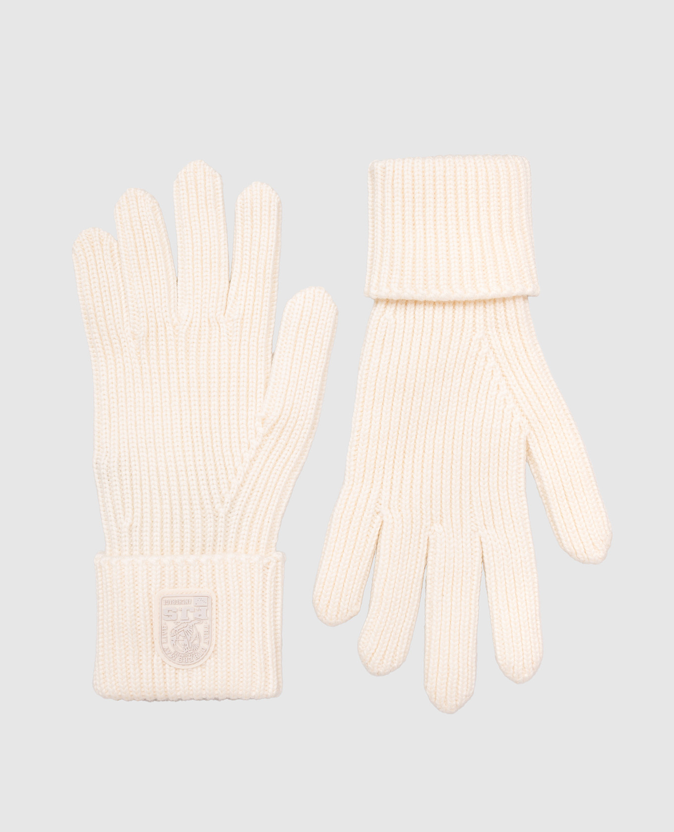 Beige merino wool gloves Parajumpers