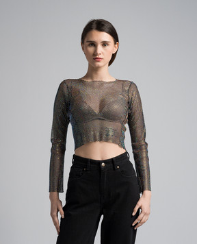 Santa Brands Black top with crystals CRYSTALTOP