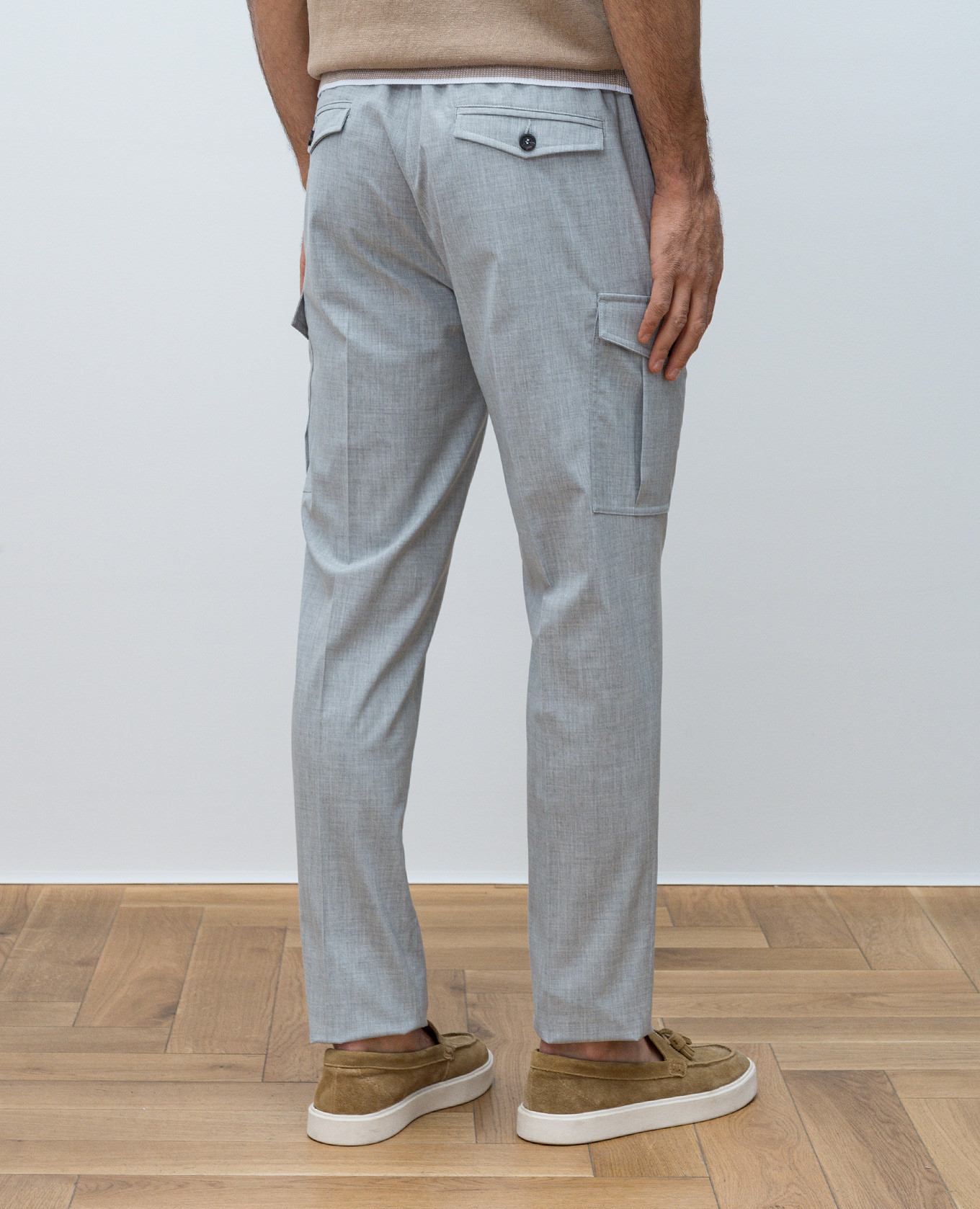

Gray cargo pants Peserico, Grey
