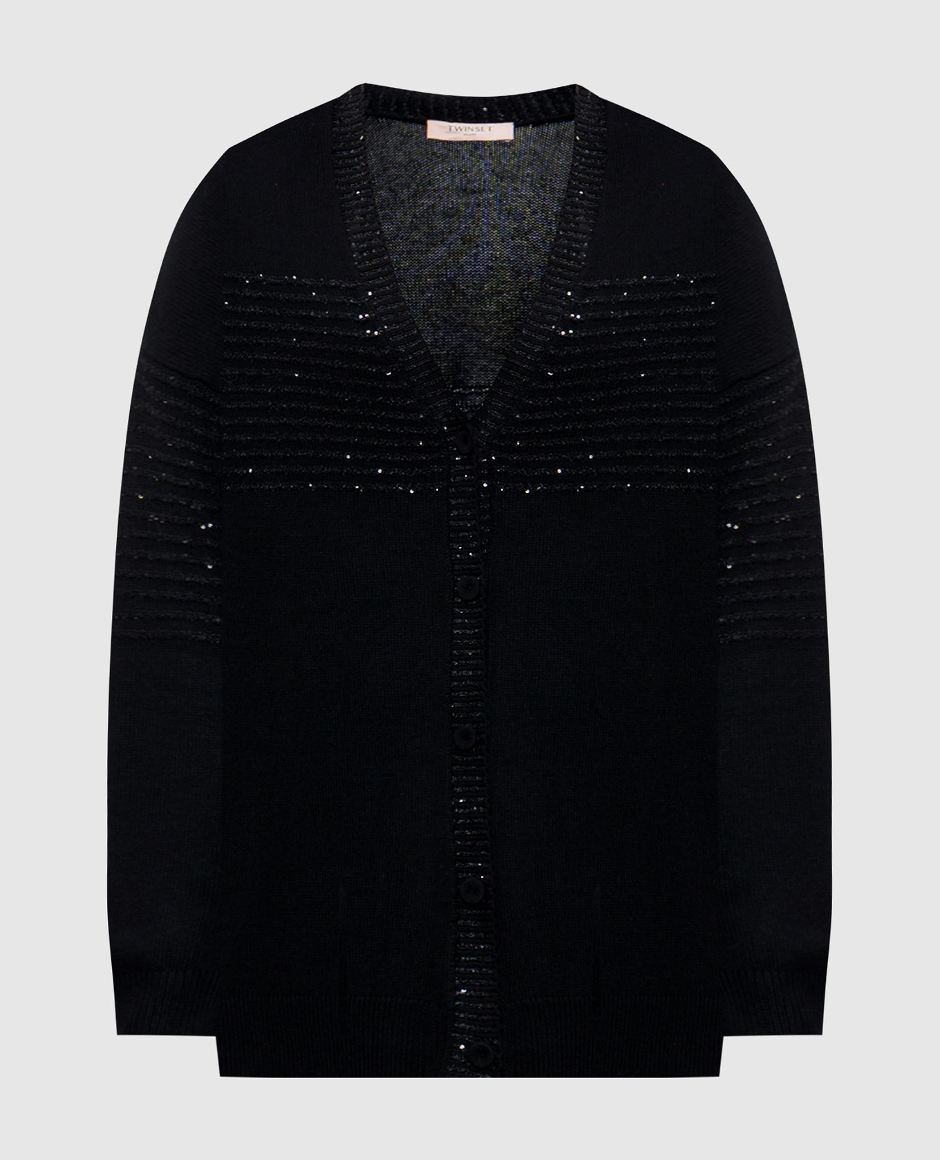 

Black cardigan with wool Twinset
