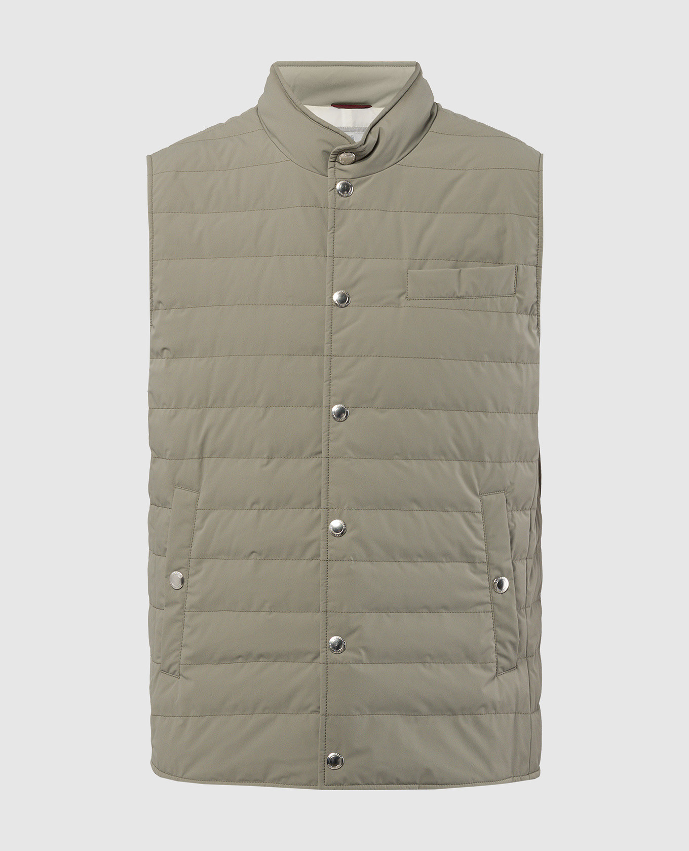 

Green quilted down vest Brunello Cucinelli