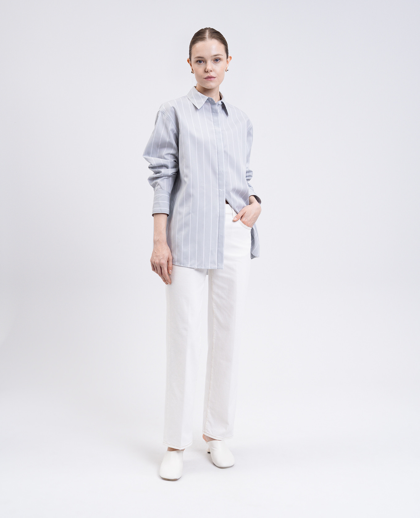 Addy gray shirt with silk PROENZA SCHOULER 2