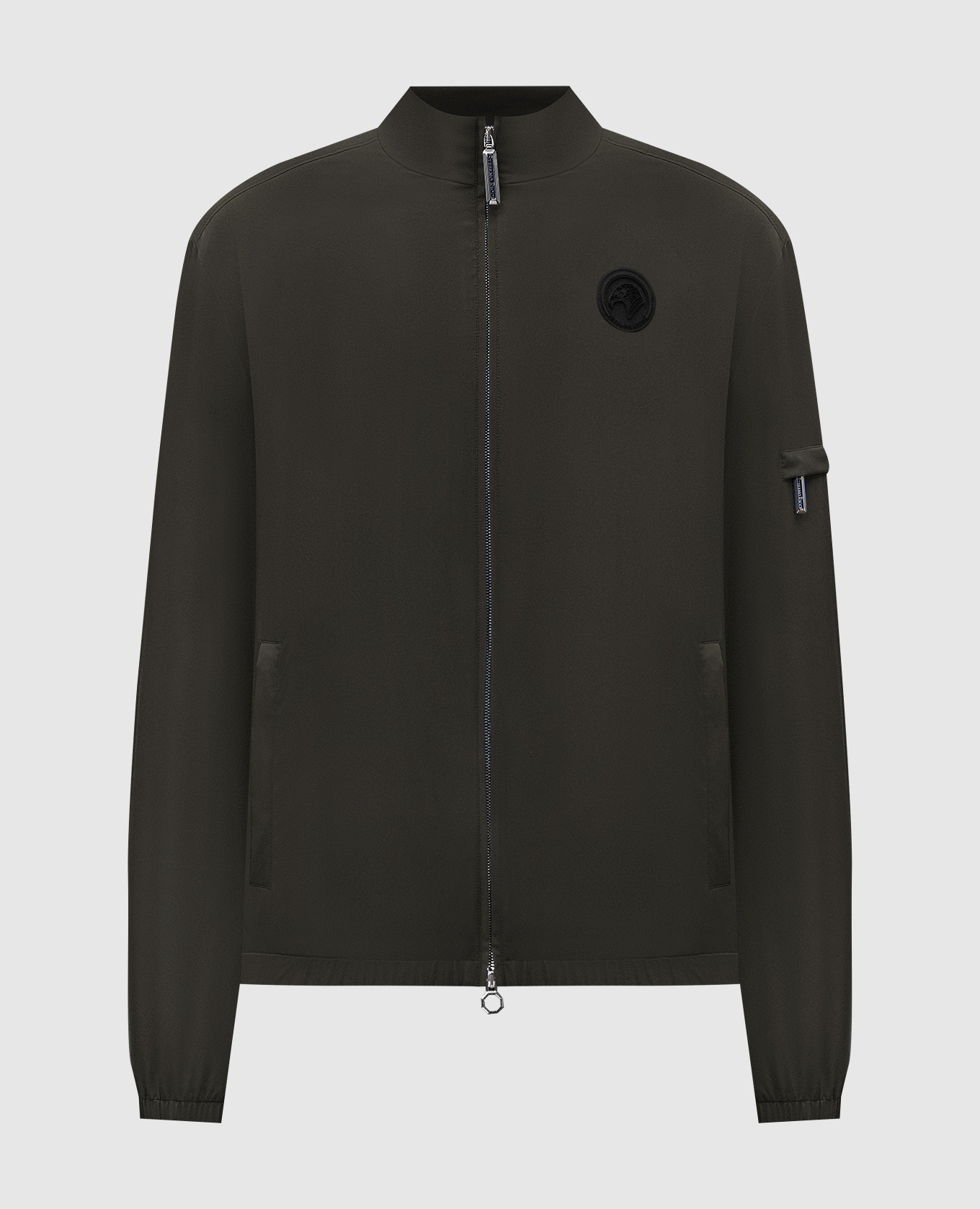 

Green windbreaker with emblem patch Stefano Ricci