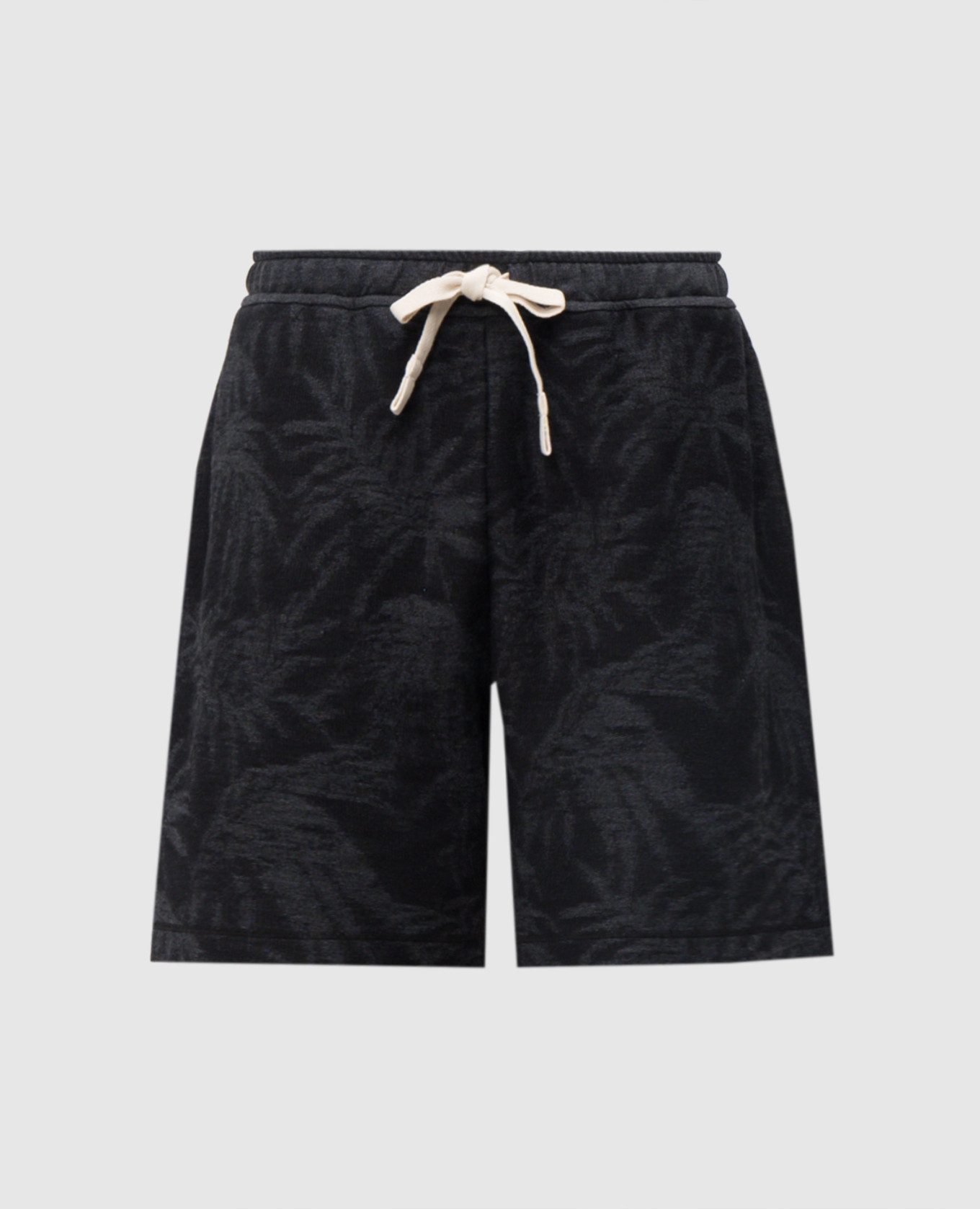 

Black shorts with a pattern and logo print Palm Angels