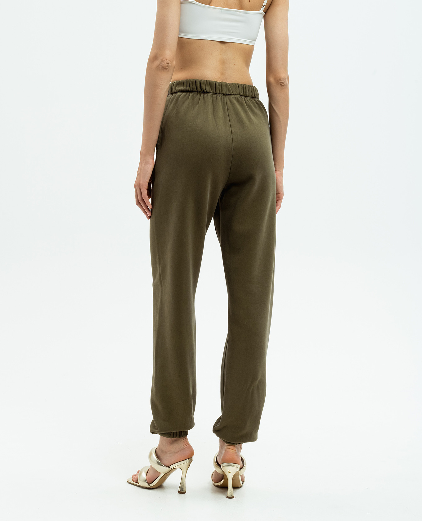 Penny logo joggers in green The Attico 4