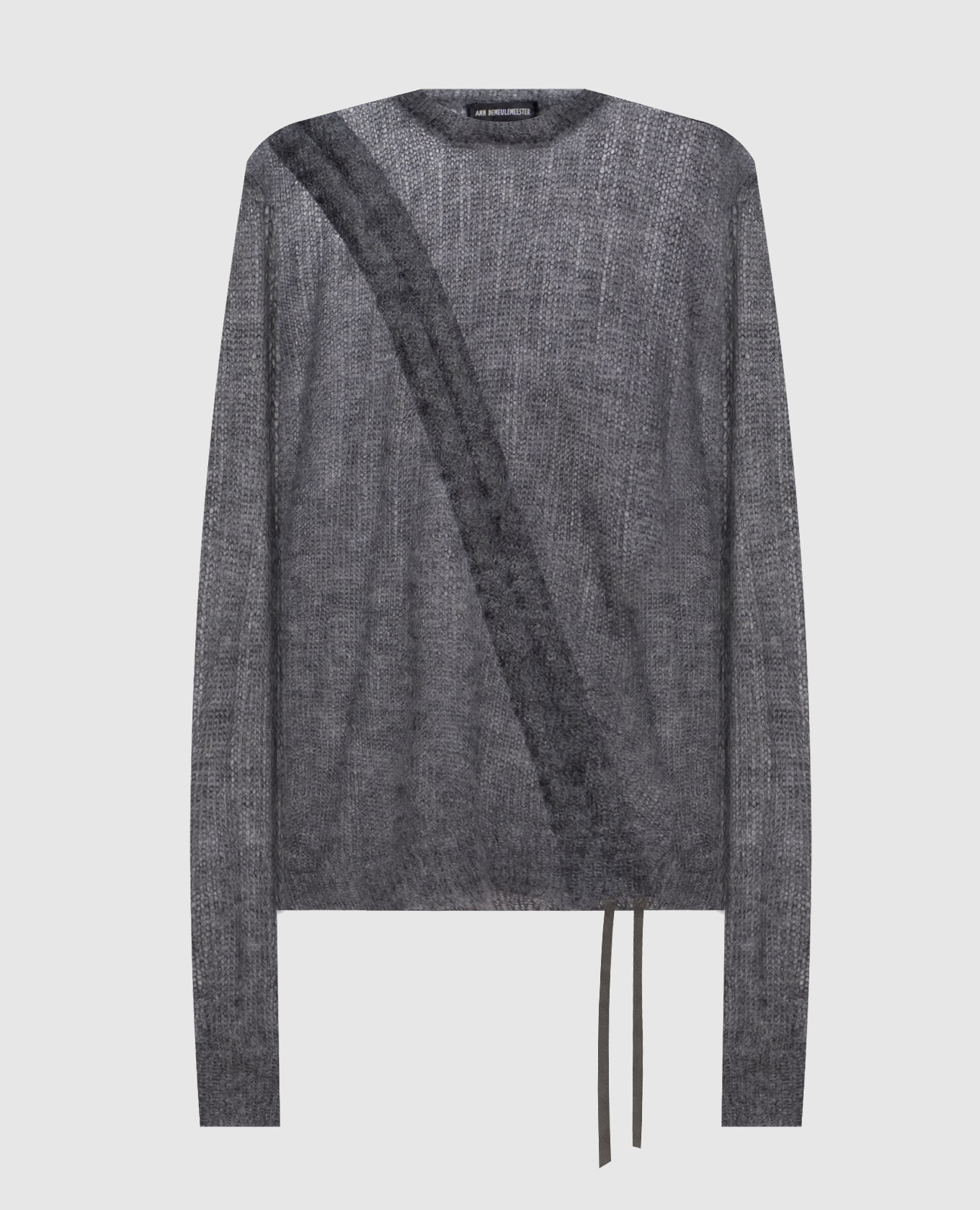 Zinaida gray wool and silk jumper