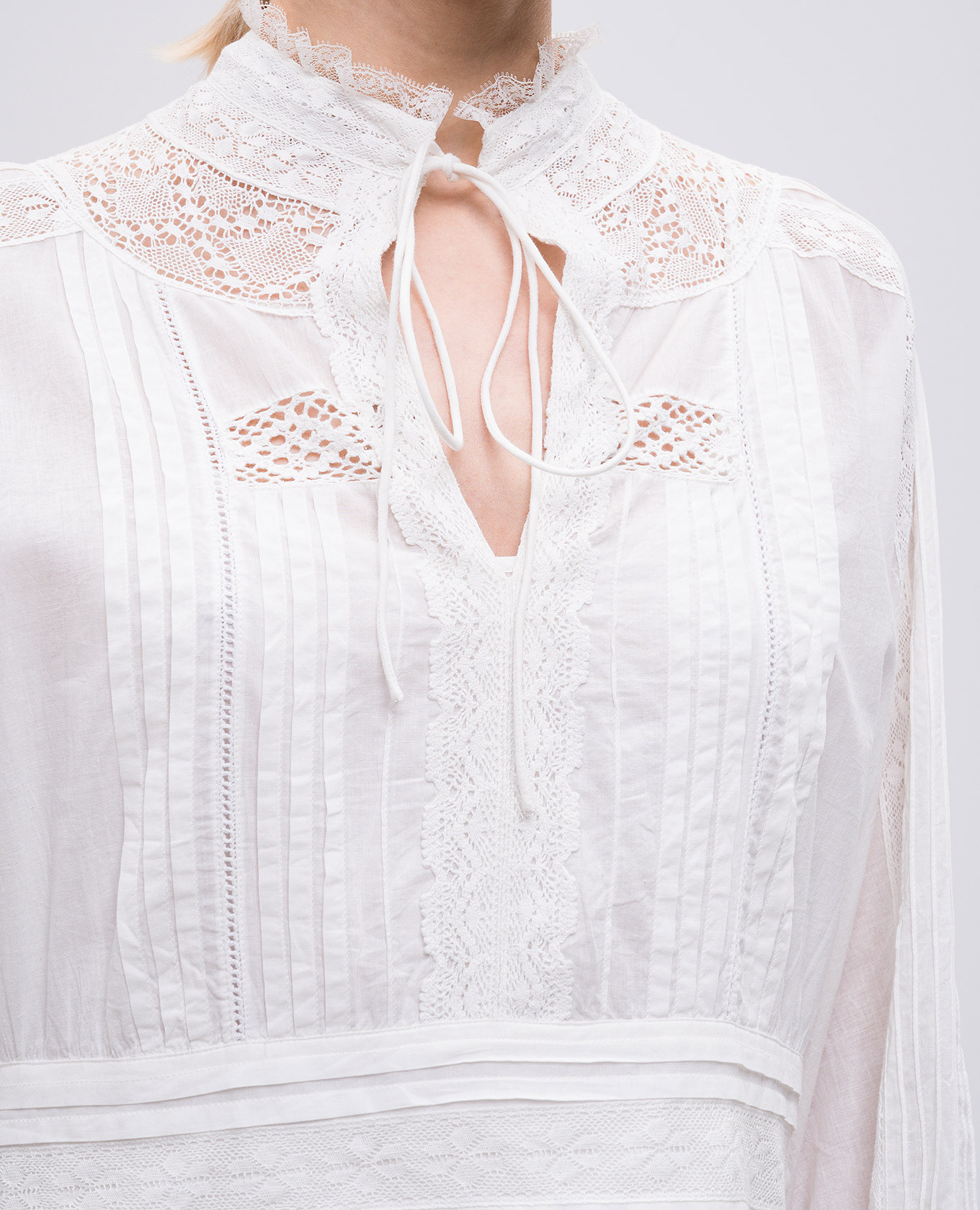 

White mini dress with lace Twinset