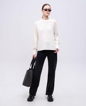 PROENZA SCHOULER Beige Corri sweater with silk and wool R2527232KC142S