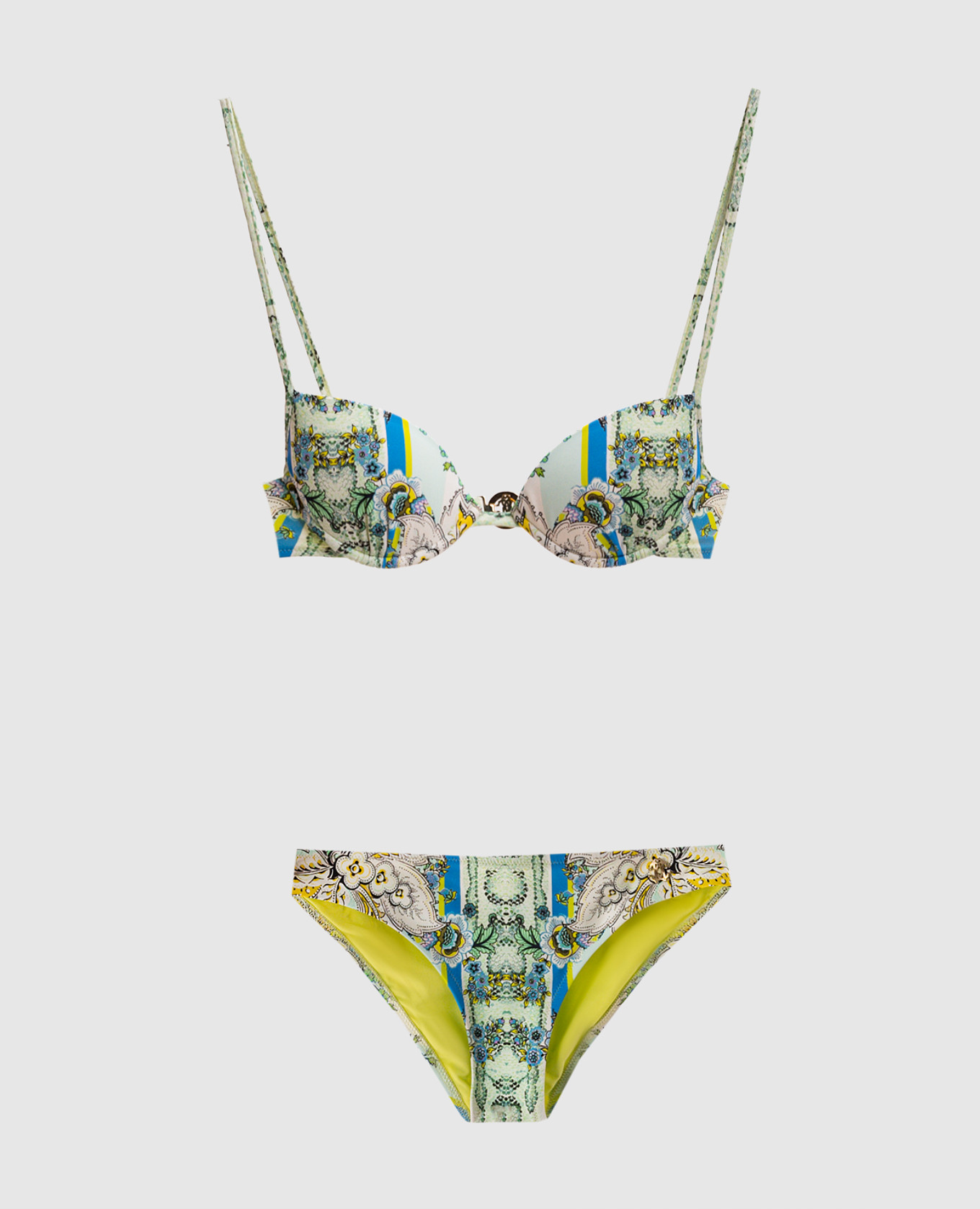 

Swimsuit with logo Roberto Cavalli, White