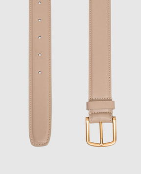Babe Pay Pls Beige leather belt 0C004