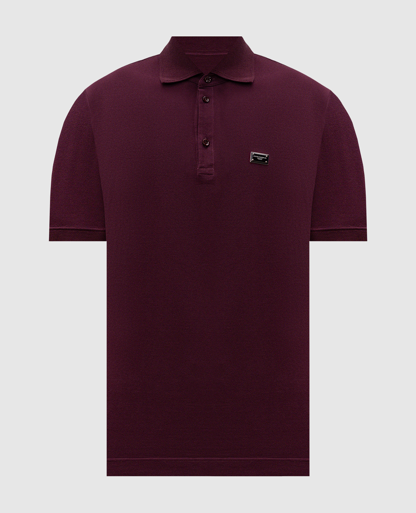 

Burgundy polo shirt with metallic logo Dolce&Gabbana