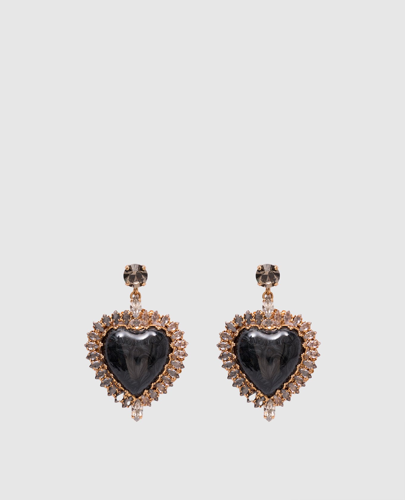 

Gold earrings with crystals CelesteG, Golden