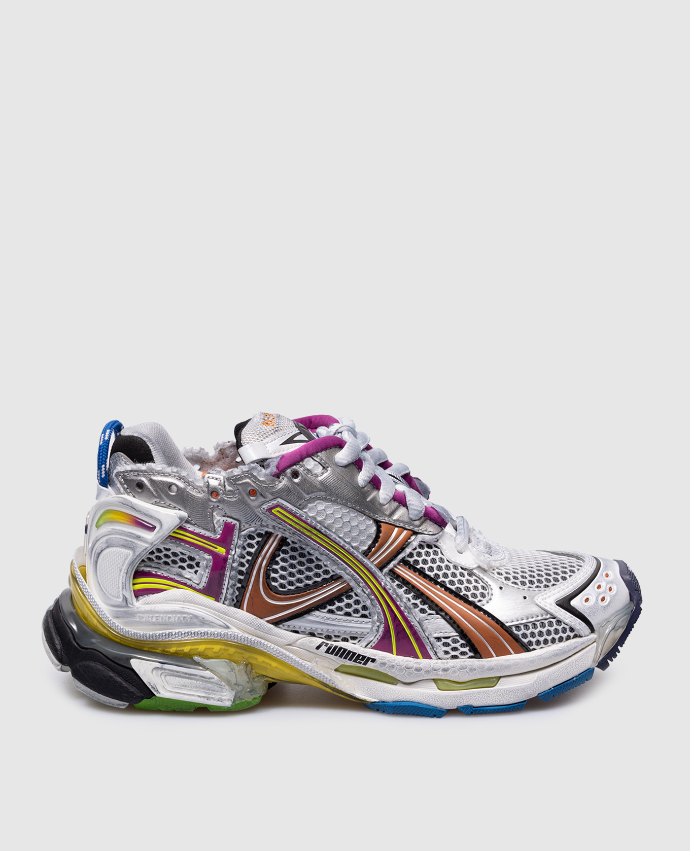 

Gray Runner sneakers with logo embroidery Balenciaga, Grey