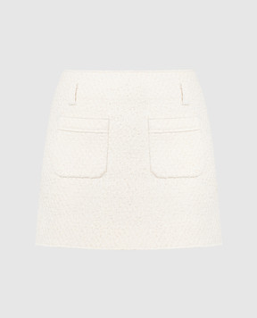 Philosophy di Lorenzo Serafini White tweed skirt A01010734