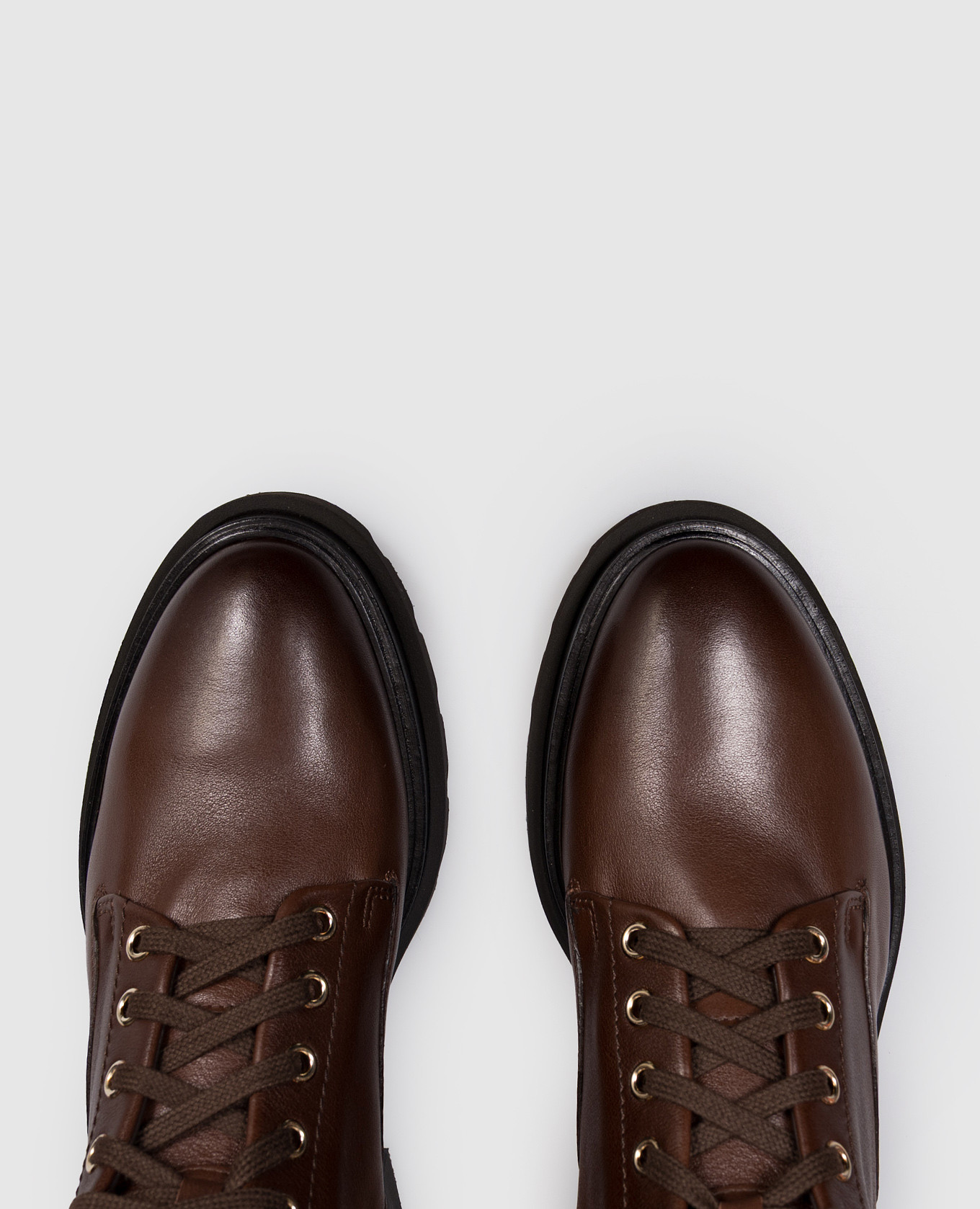 

Brown leather boots Santoni