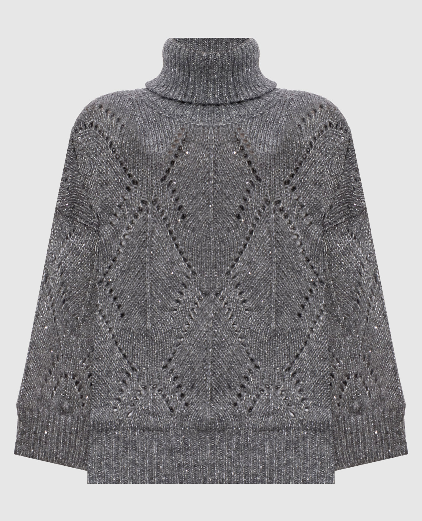 Gray alpaca sweater with sequins Peserico