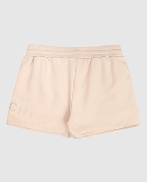 Givenchy Children's beige shorts with logo H3079512+