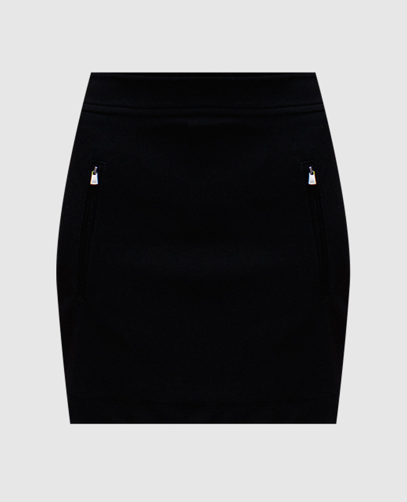 

Black MICRON skirt with logo Max Mara