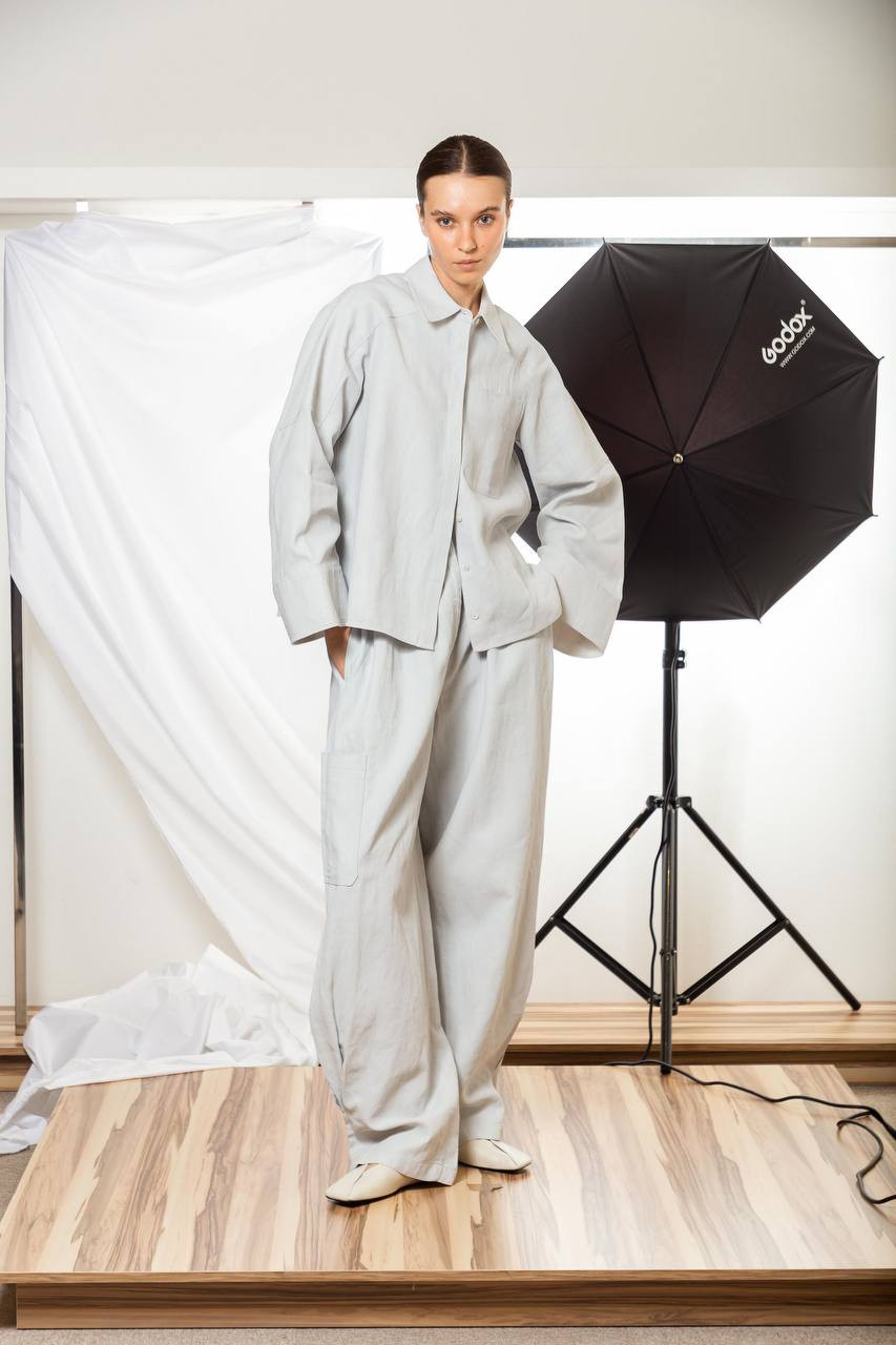 

Blue linen shirt CO, Light blue
