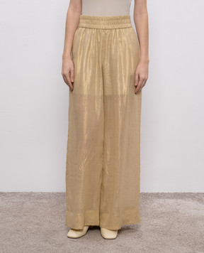 Peserico Beige framed pants E0434503950