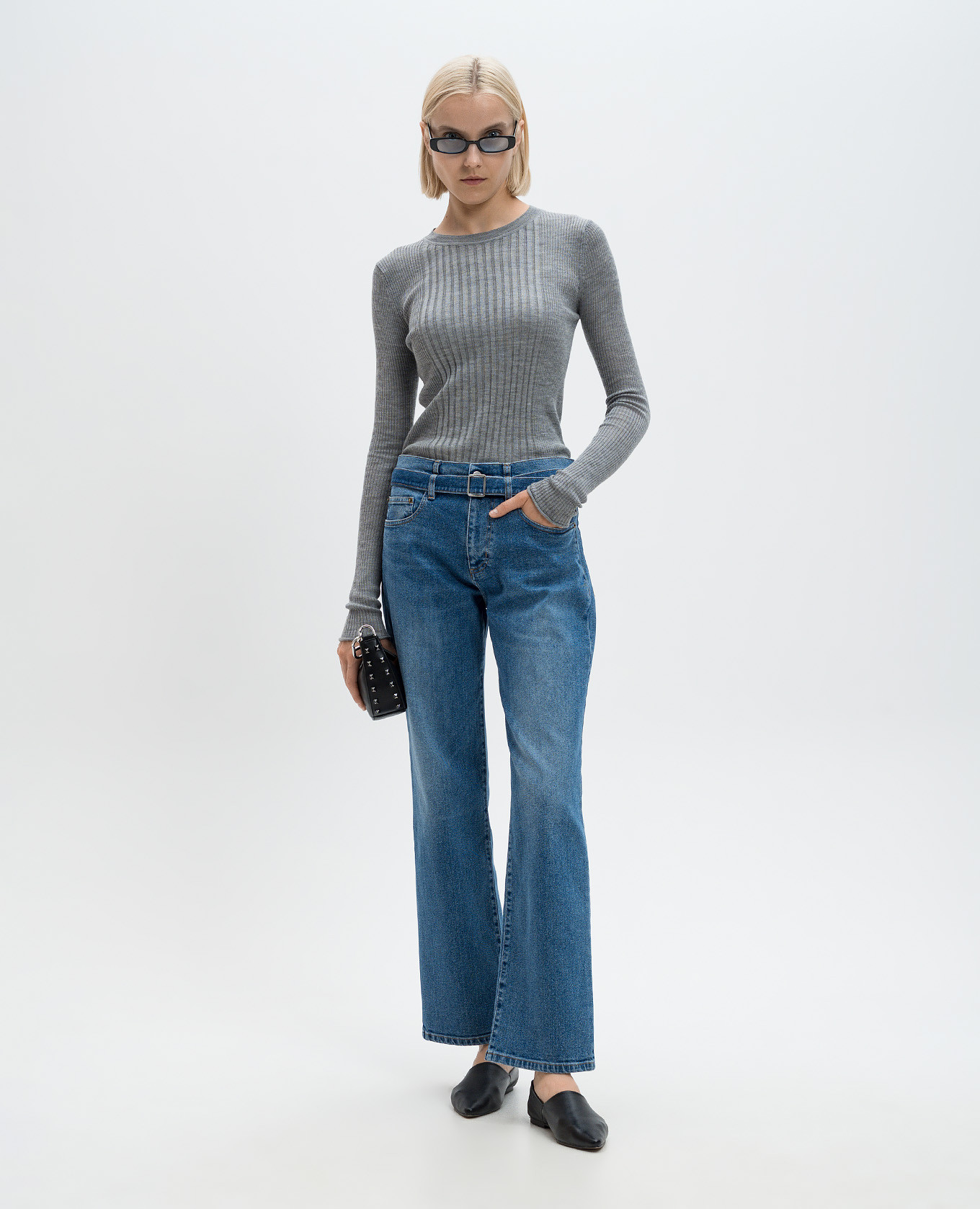 

Ellsworth Jean distressed blue jeans PROENZA SCHOULER, Light blue