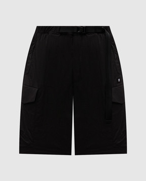Riotdivision RD-Common black cargo shorts with belt RDCMNSGEN3