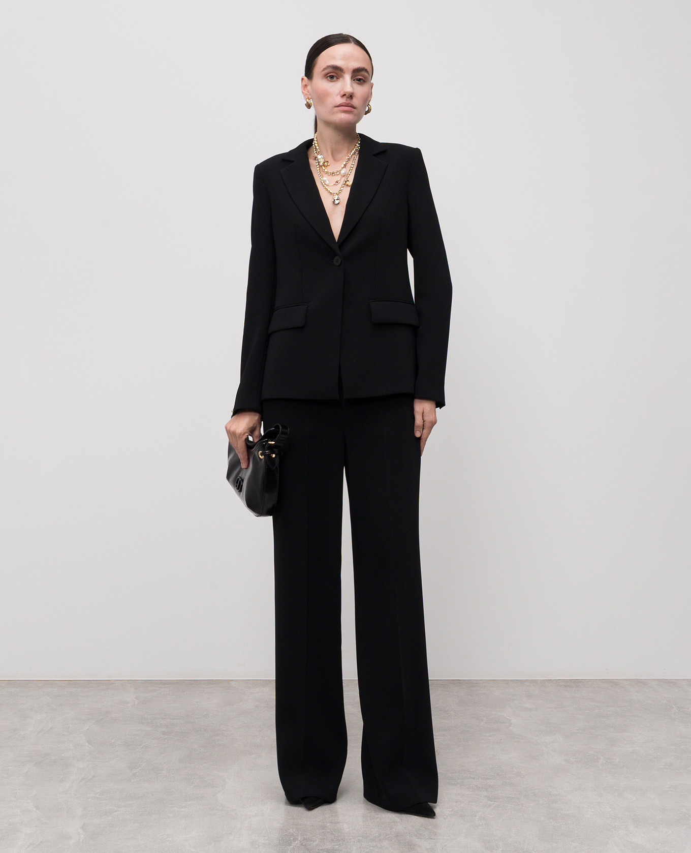Black pants with logo Twinset 2