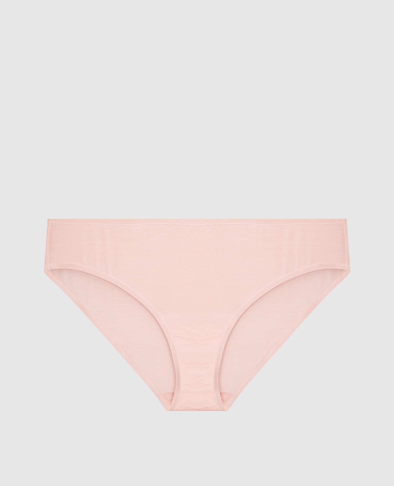 Beige Cotton contour Tanga panties Wolford