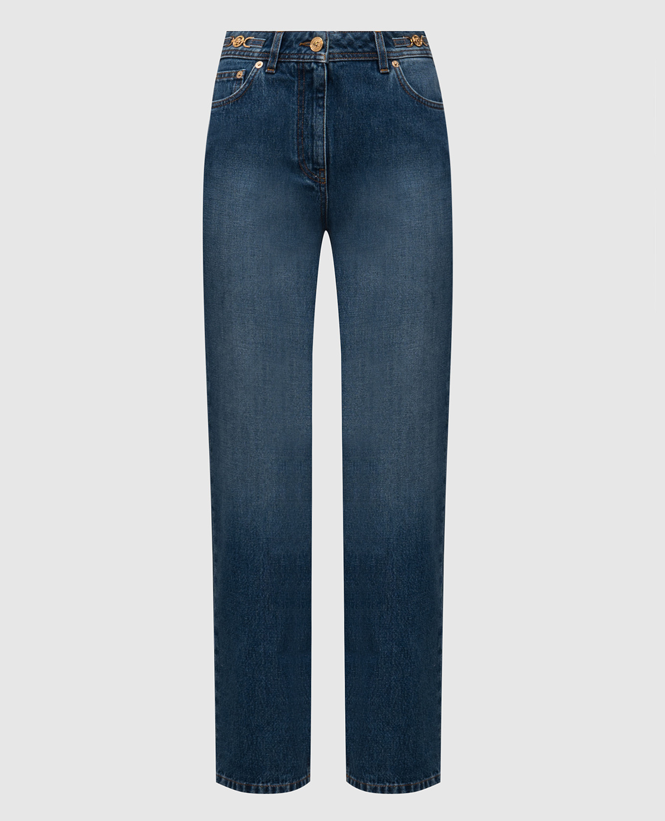 

Blue jeans with a worn effect Versace