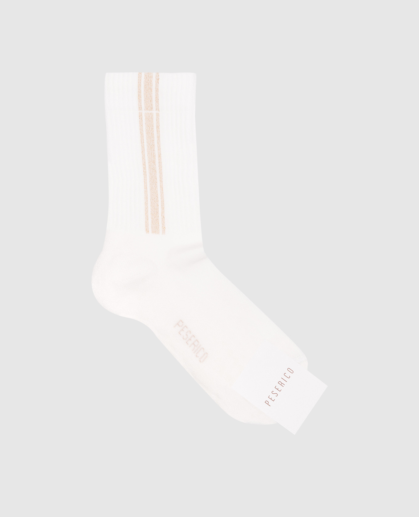 White socks with lurex Peserico