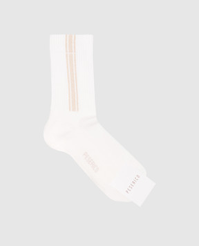 Peserico White socks with lurex S41063C0CC505
