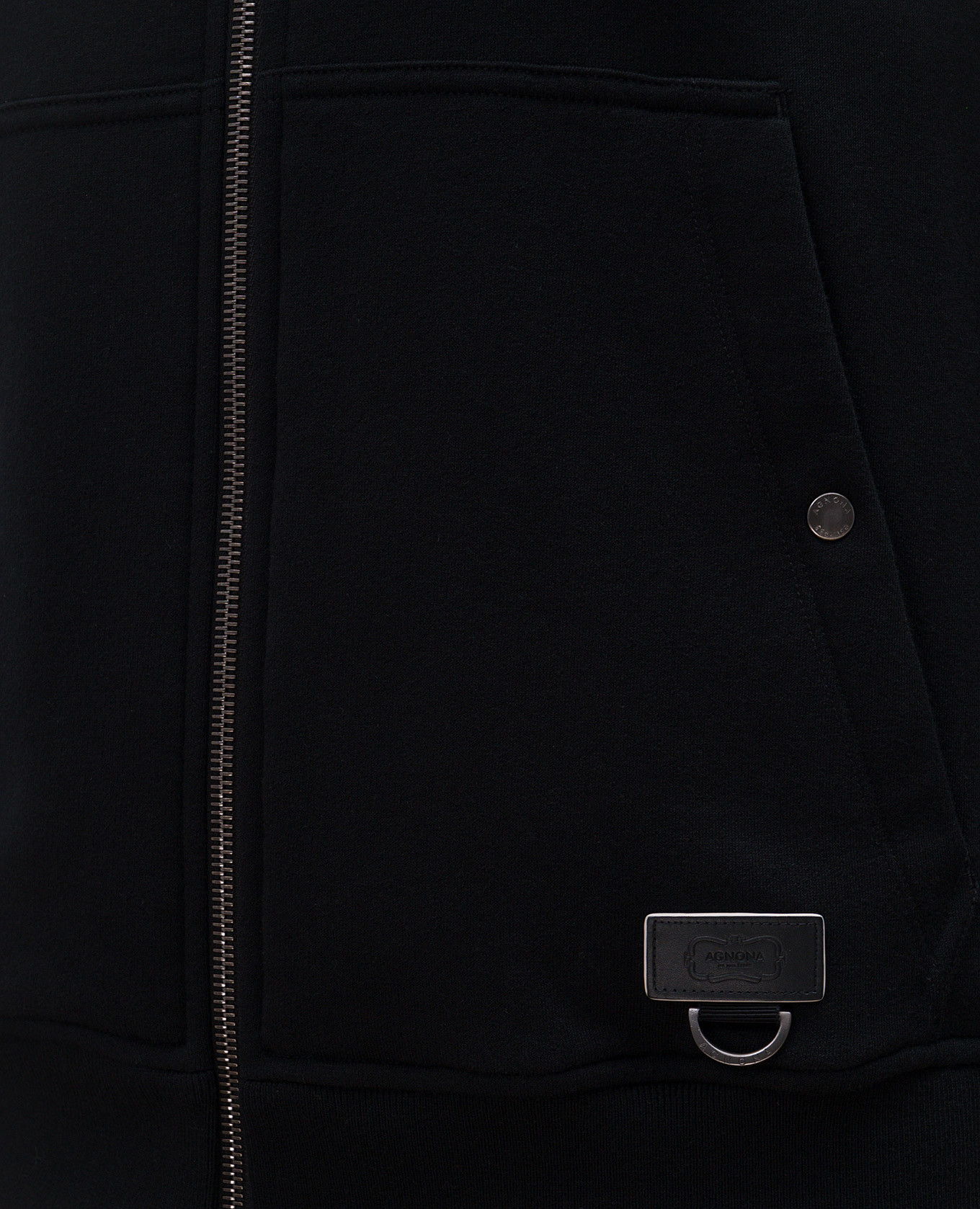 Black sports jacket with cashmere Agnona 5