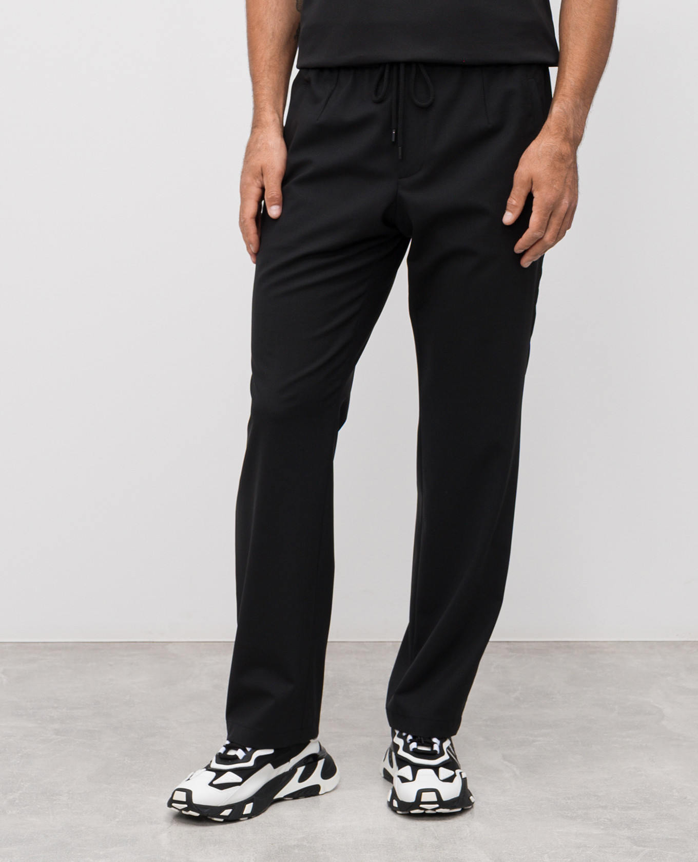 

Black wool pants with logo Dolce&Gabbana
