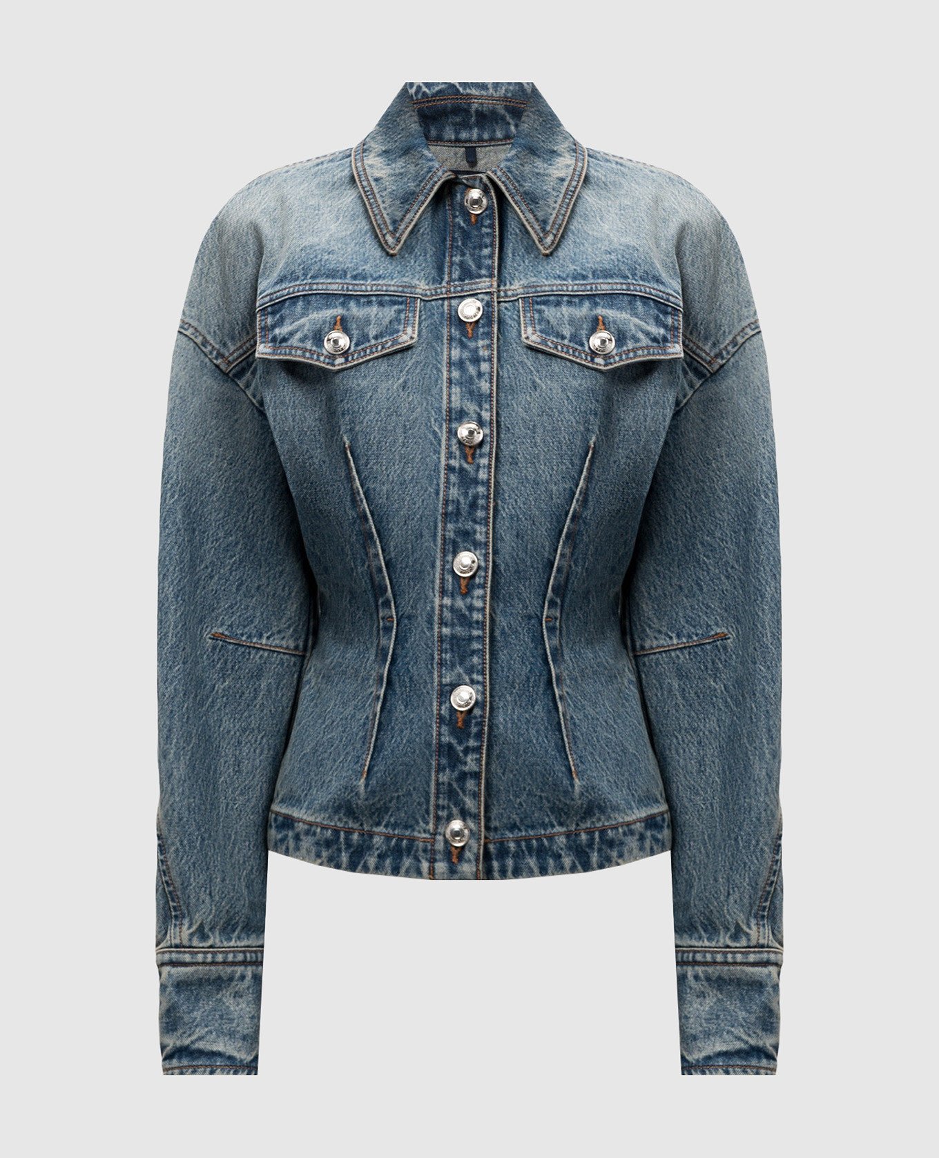 

FILATO blue denim jacket with a worn effect Max Mara Sportmax