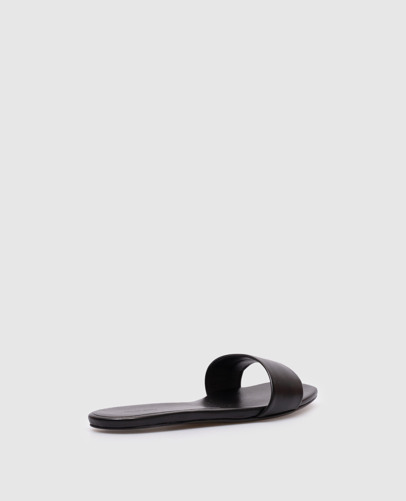 DINA black leather flip-flops Lou Lou Studio 3