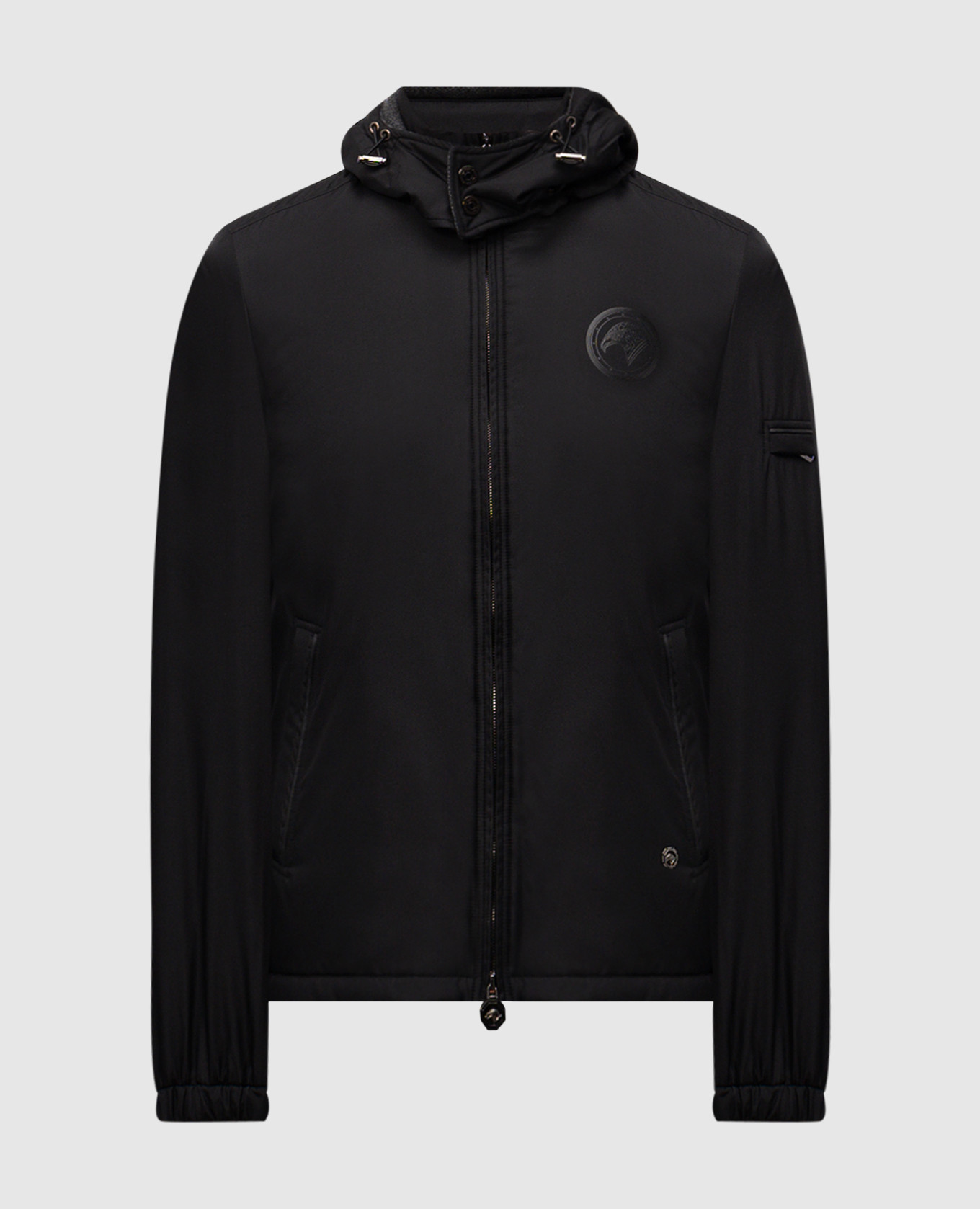 

Black silk jacket with emblem Stefano Ricci