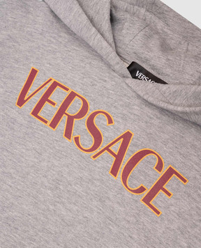 Versace Children's gray hoodie with logo 10206441A14889