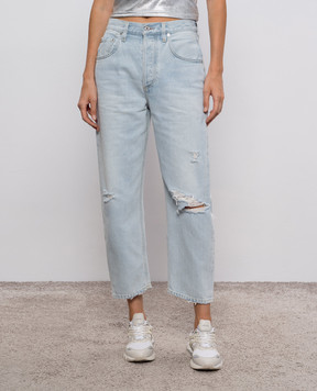 CITIZENS OF HUMANITY Dahlia blue jeans with logo patch 2119B3011