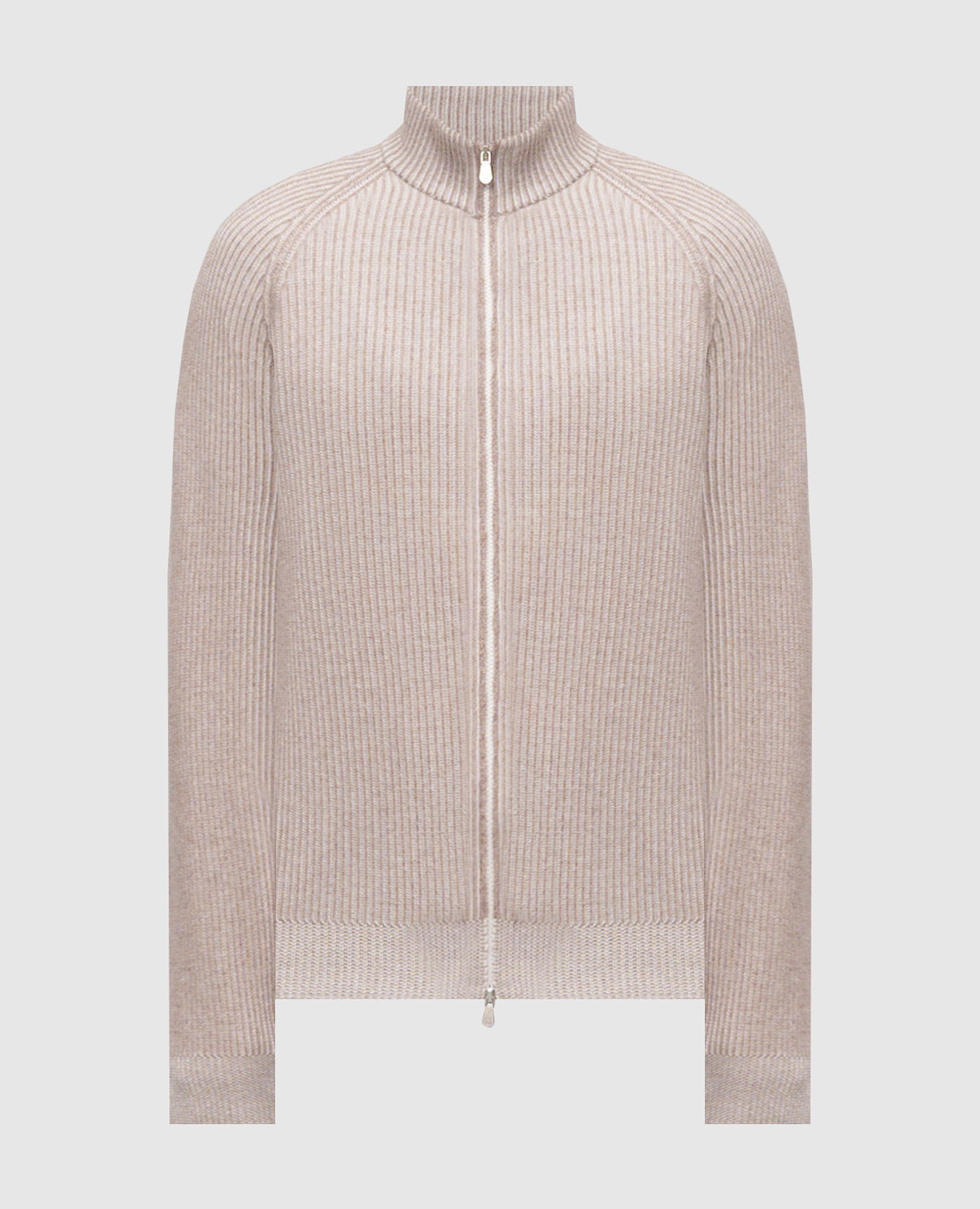 Beige cashmere cardigan Brunello Cucinelli
