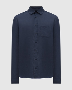 Sease Blue hemp fiber shirt SI030TN359