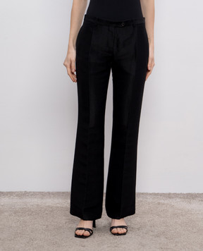 The Row Ali black flared pants 8621W3789