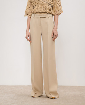 Ermanno Scervino Beige flared pants D446P712ILM