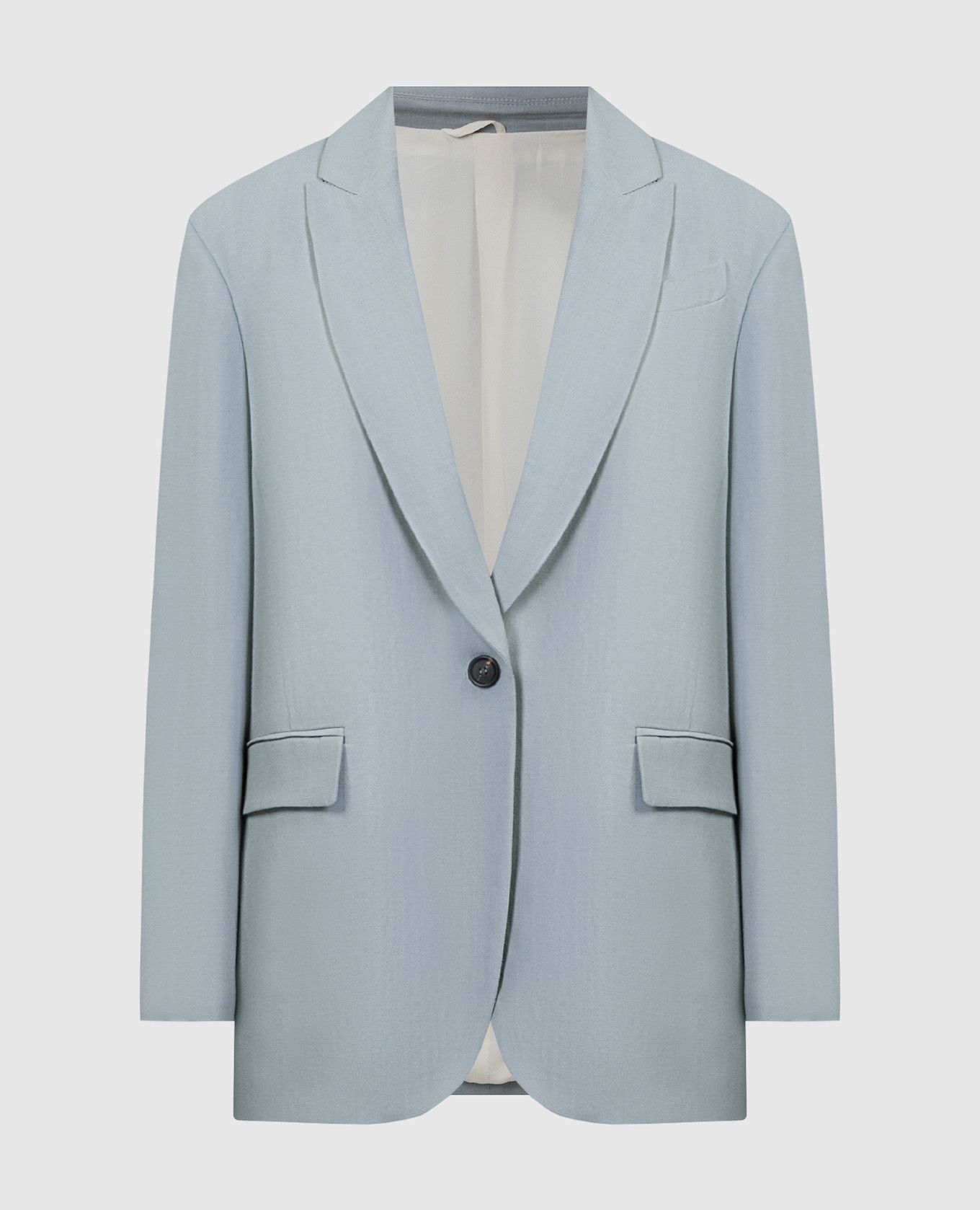 

Gray linen jacket with monil chain Brunello Cucinelli, Grey