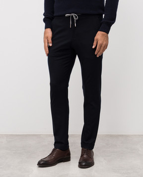 Marco Pescarolo Blue wool pants CARACCIOLO5243