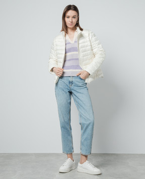 Twinset Purple pullover with lurex 241TP3381