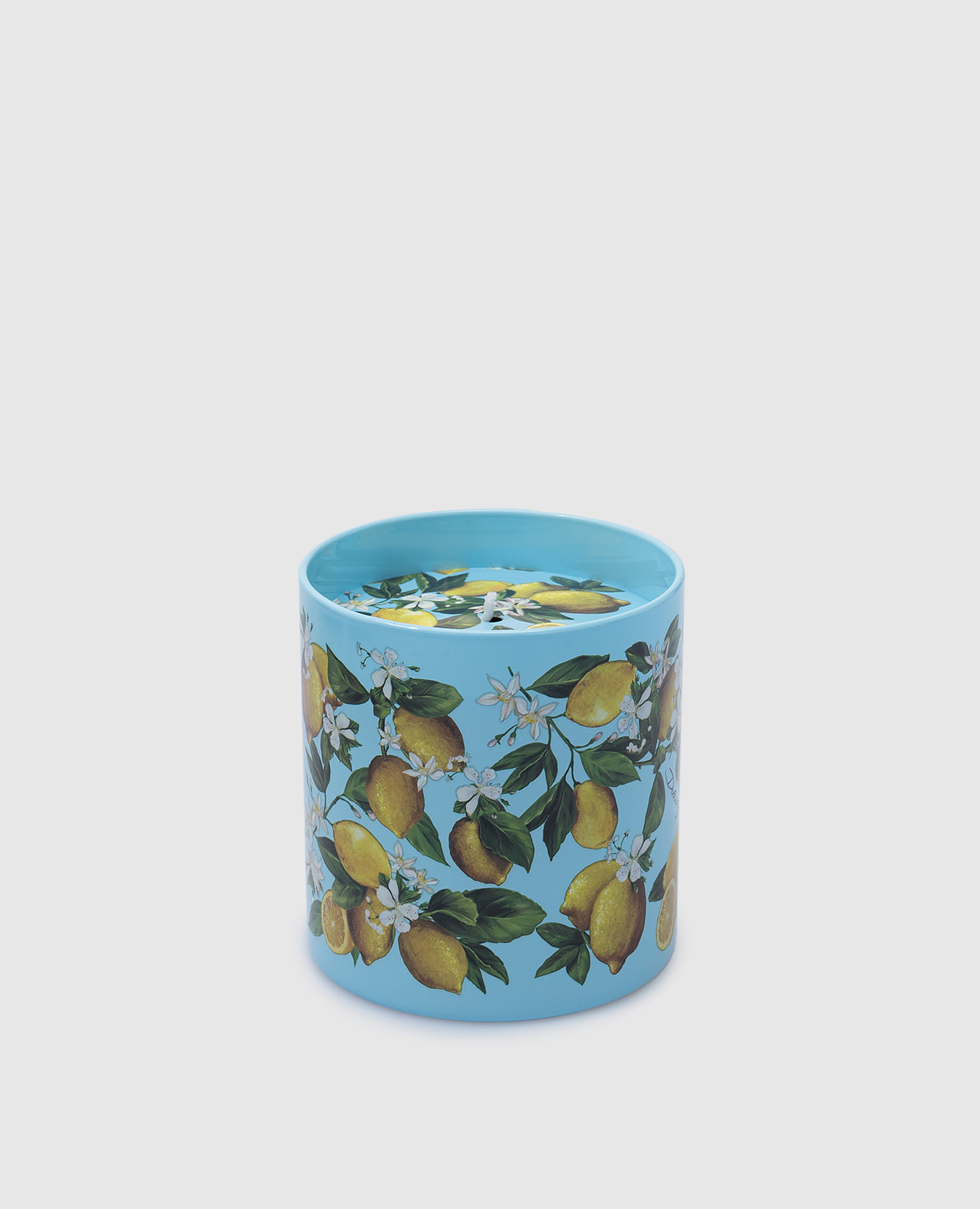 

Scented candle with lemon scent in a glass candle holder Dolce&Gabbana, Light blue